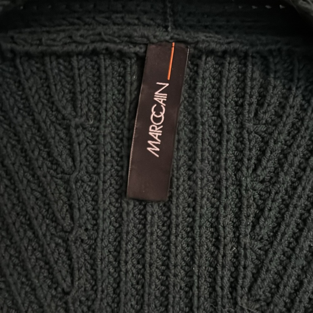 Marc Cain Green Knit Open Front Sweater Cardigan - Picture 14 of 16